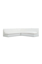 3-Piece White Outdoor Modular Sofa | Novi Living Miles