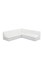 3-Piece White Outdoor Modular Sofa | Novi Living Miles