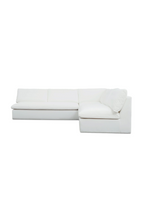 3-Piece White Outdoor Modular Sofa | Novi Living Miles