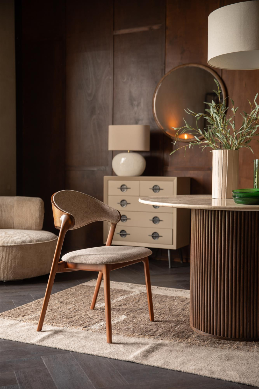 50s Cushioned Dining Chair | Dutchbone Babington