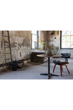 50s Inspired Padded Dining Chair | Dutchbone Blackwood