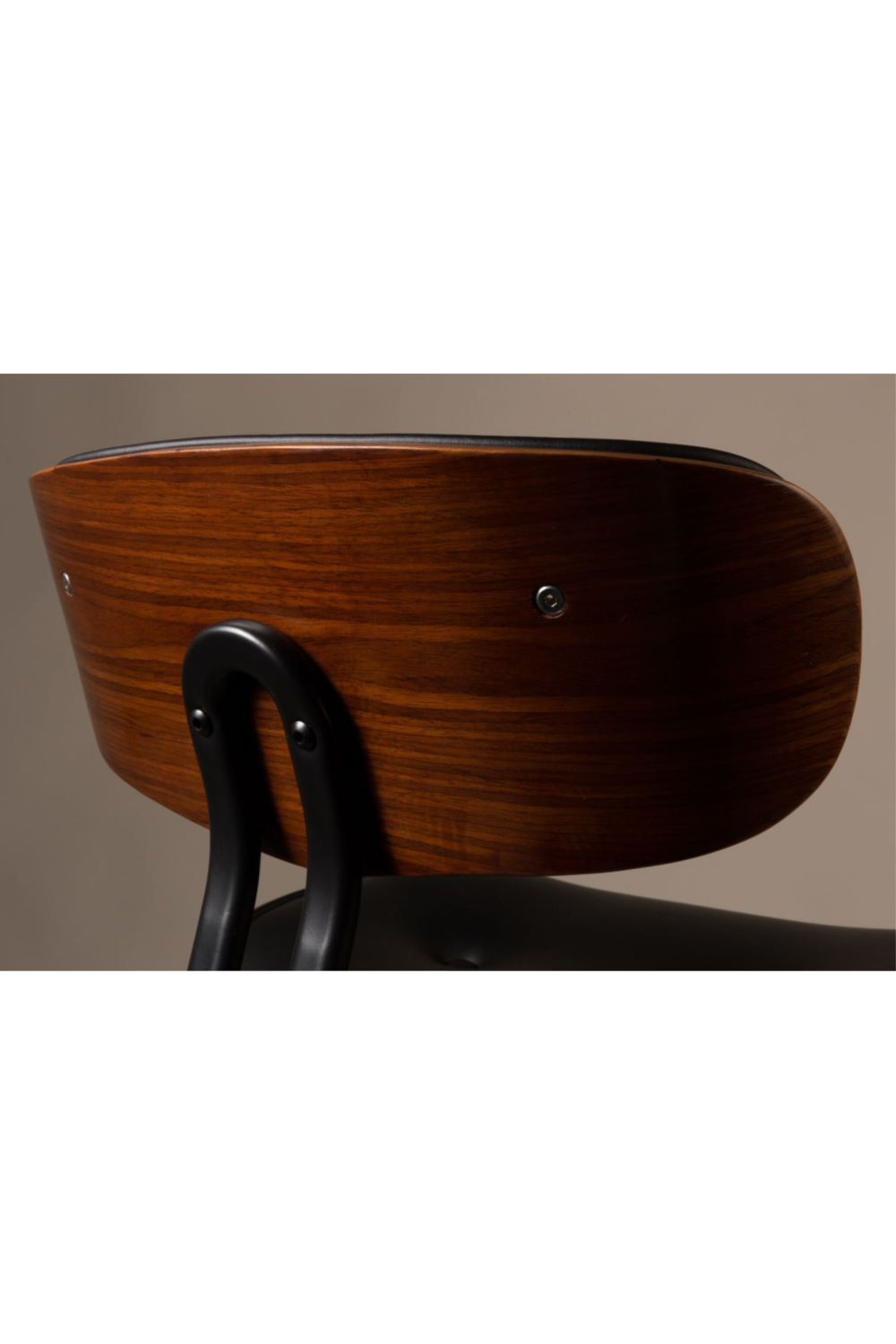 50s Inspired Padded Dining Chair | Dutchbone Blackwood