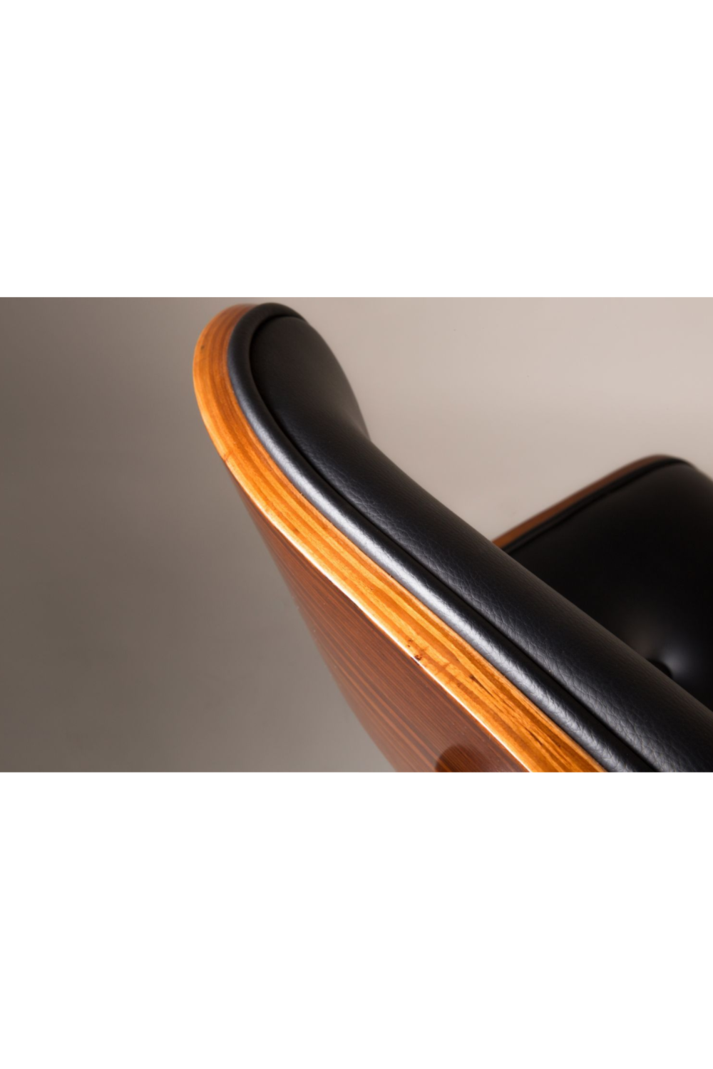 50s Inspired Padded Dining Chair | Dutchbone Blackwood