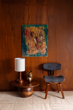 50s Inspired Padded Dining Chair | Dutchbone Blackwood