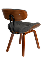 50s Inspired Padded Dining Chair | Dutchbone Blackwood