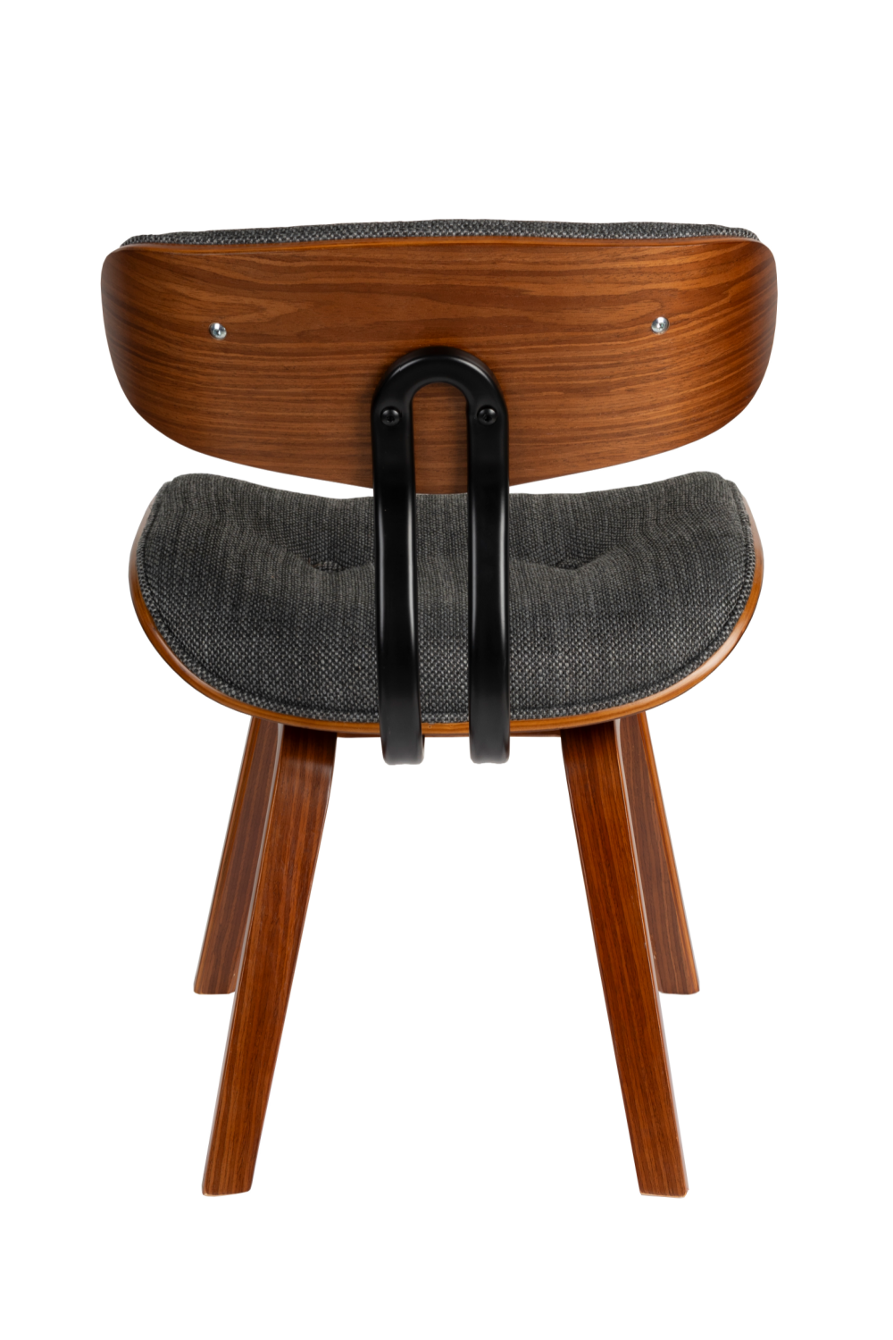 50s Inspired Padded Dining Chair | Dutchbone Blackwood
