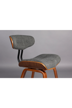 50s Inspired Padded Dining Chair | Dutchbone Blackwood
