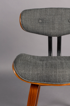 50s Inspired Padded Dining Chair | Dutchbone Blackwood