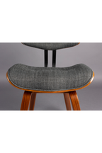 50s Inspired Padded Dining Chair | Dutchbone Blackwood