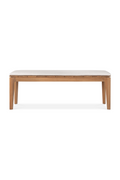 2-Seater Teak Cushioned Outdoor Bench | Ethnicraft Bok