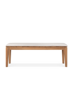 2-Seater Teak Cushioned Outdoor Bench | Ethnicraft Bok