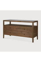 4-Drawer Oak Dresser | Ethnicraft Spindle
