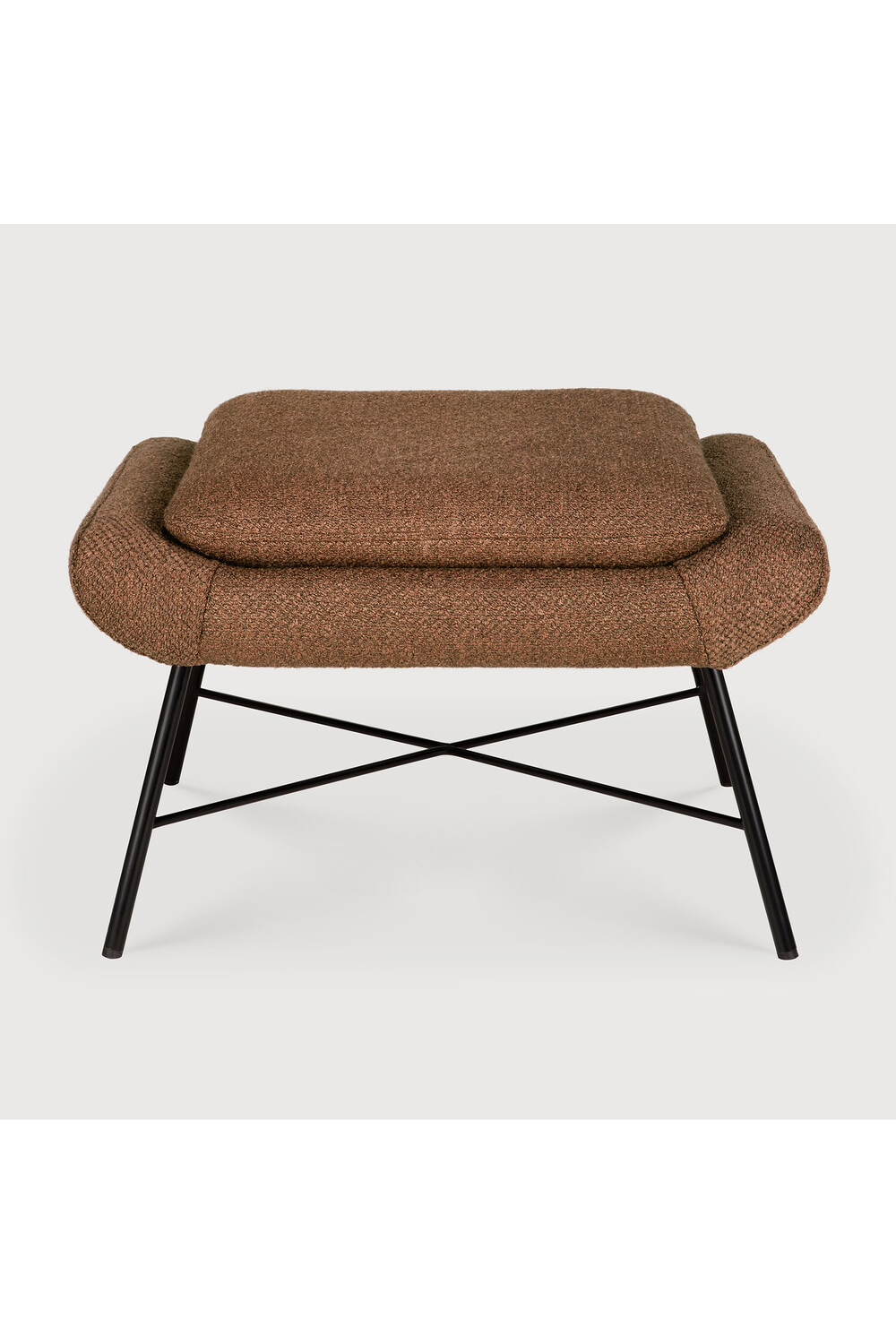 50's Inspired Upholstered Footstool | Ethnicraft Barrow
