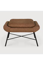 50's Inspired Upholstered Footstool | Ethnicraft Barrow