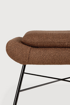 50's Inspired Upholstered Footstool | Ethnicraft Barrow