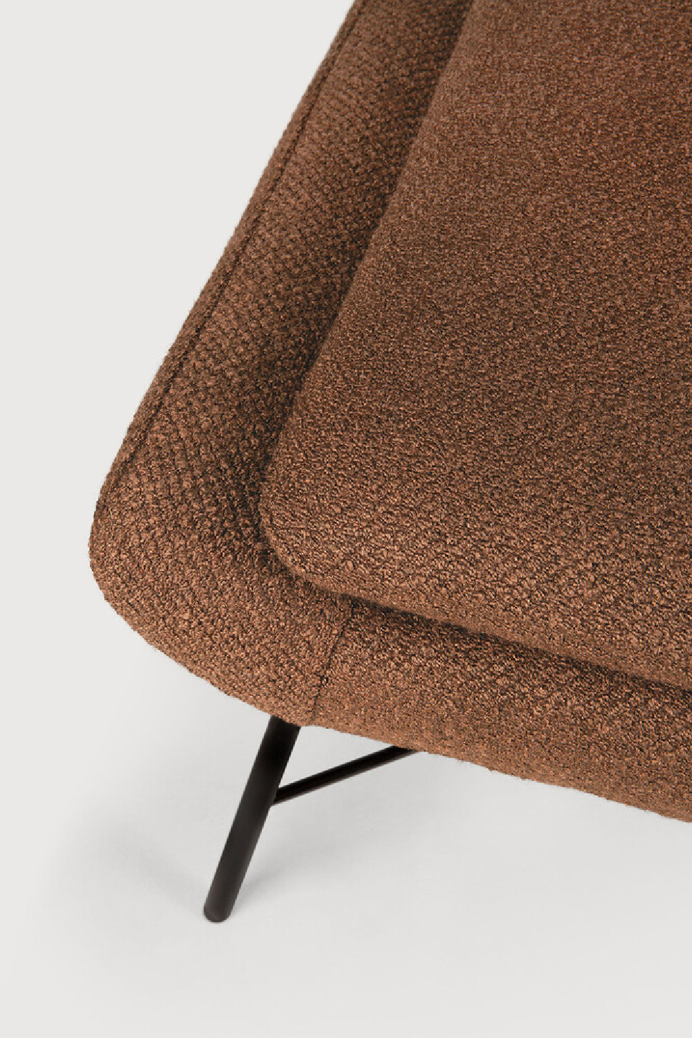 50's Inspired Upholstered Footstool | Ethnicraft Barrow