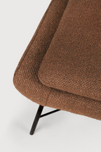 50's Inspired Upholstered Footstool | Ethnicraft Barrow