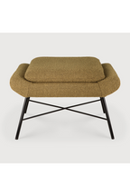 50's Inspired Upholstered Footstool | Ethnicraft Barrow