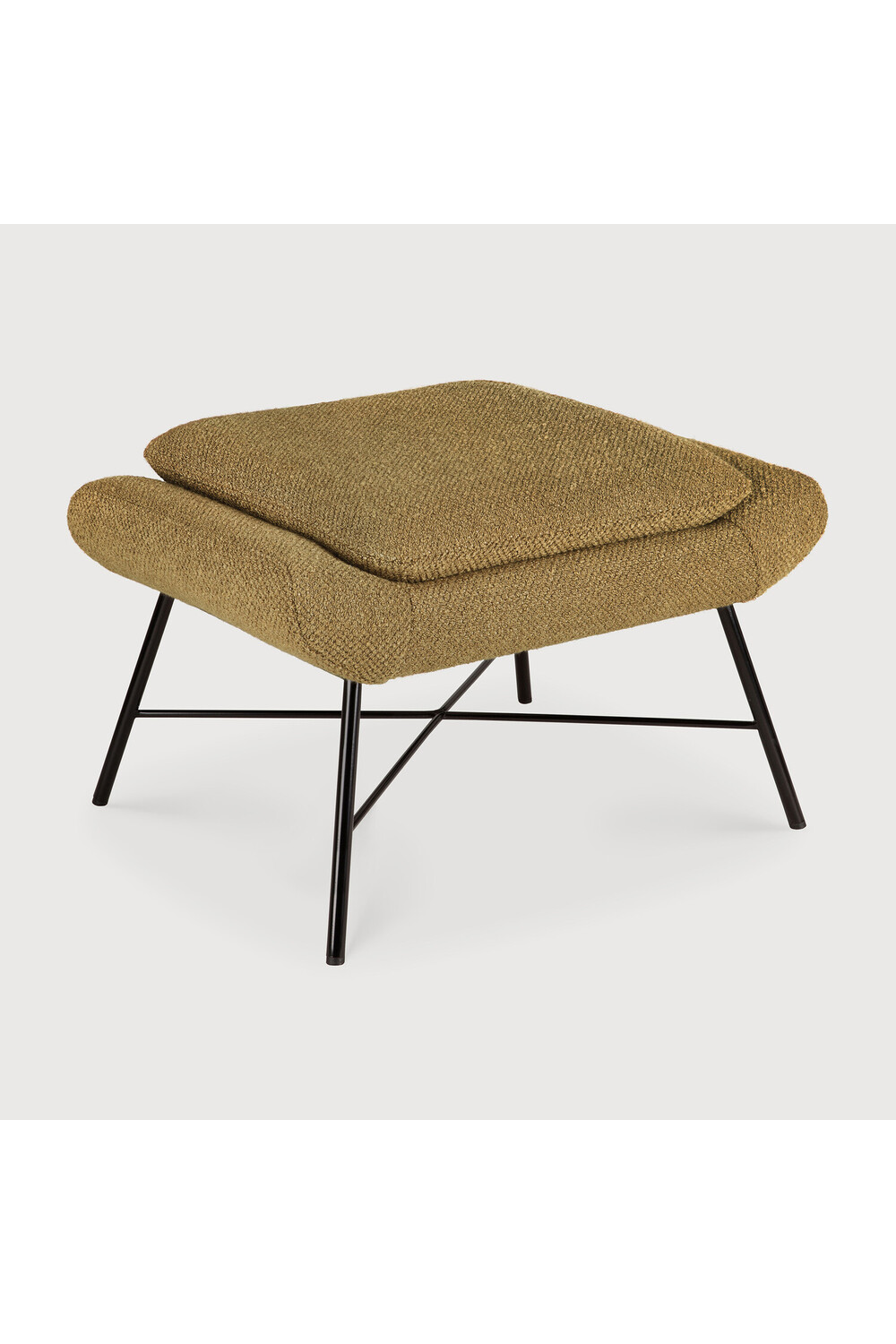 50's Inspired Upholstered Footstool | Ethnicraft Barrow