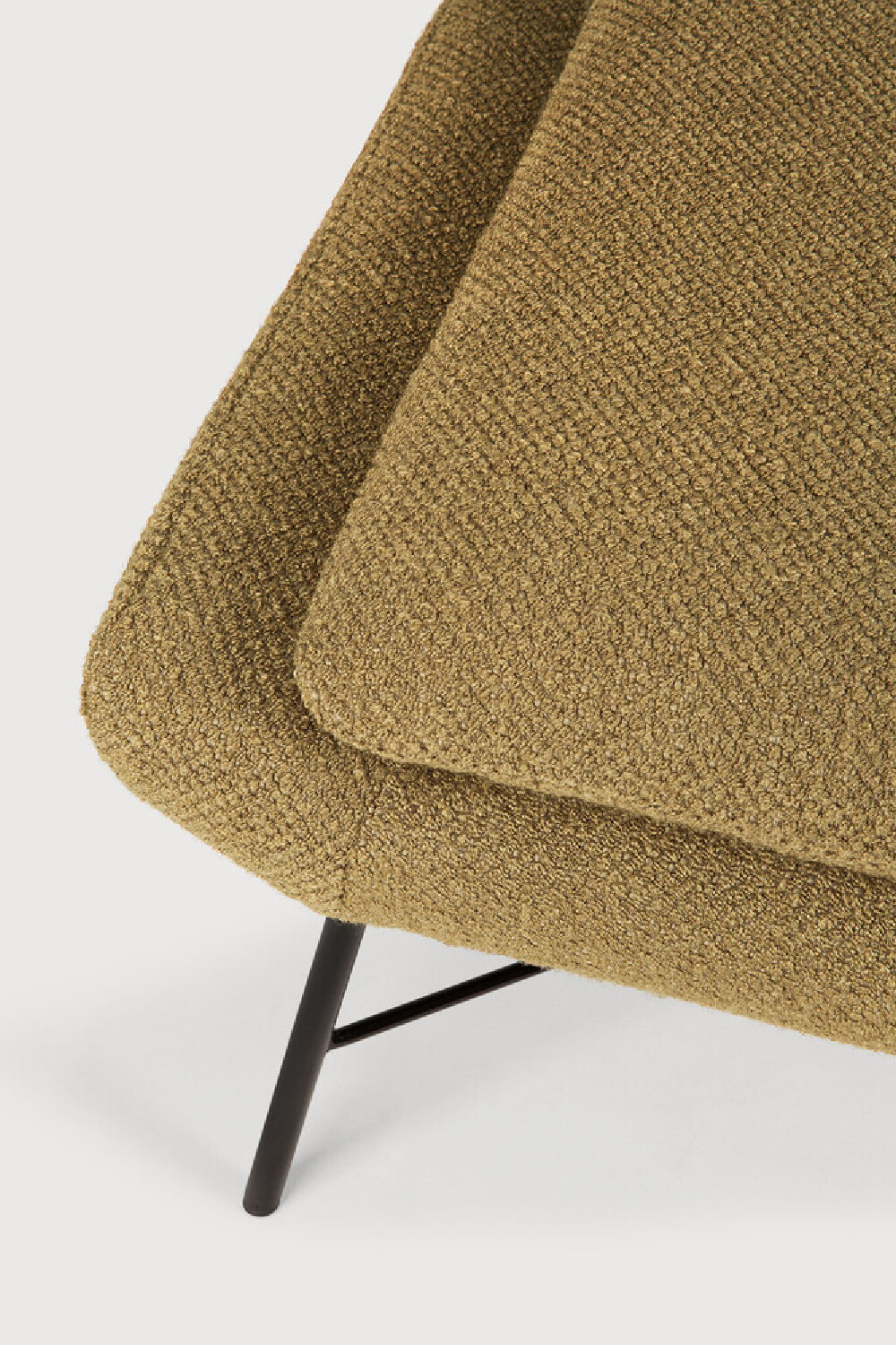 50's Inspired Upholstered Footstool | Ethnicraft Barrow