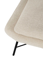 50's Inspired Upholstered Footstool | Ethnicraft Barrow