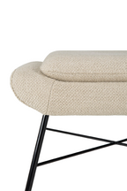 50's Inspired Upholstered Footstool | Ethnicraft Barrow