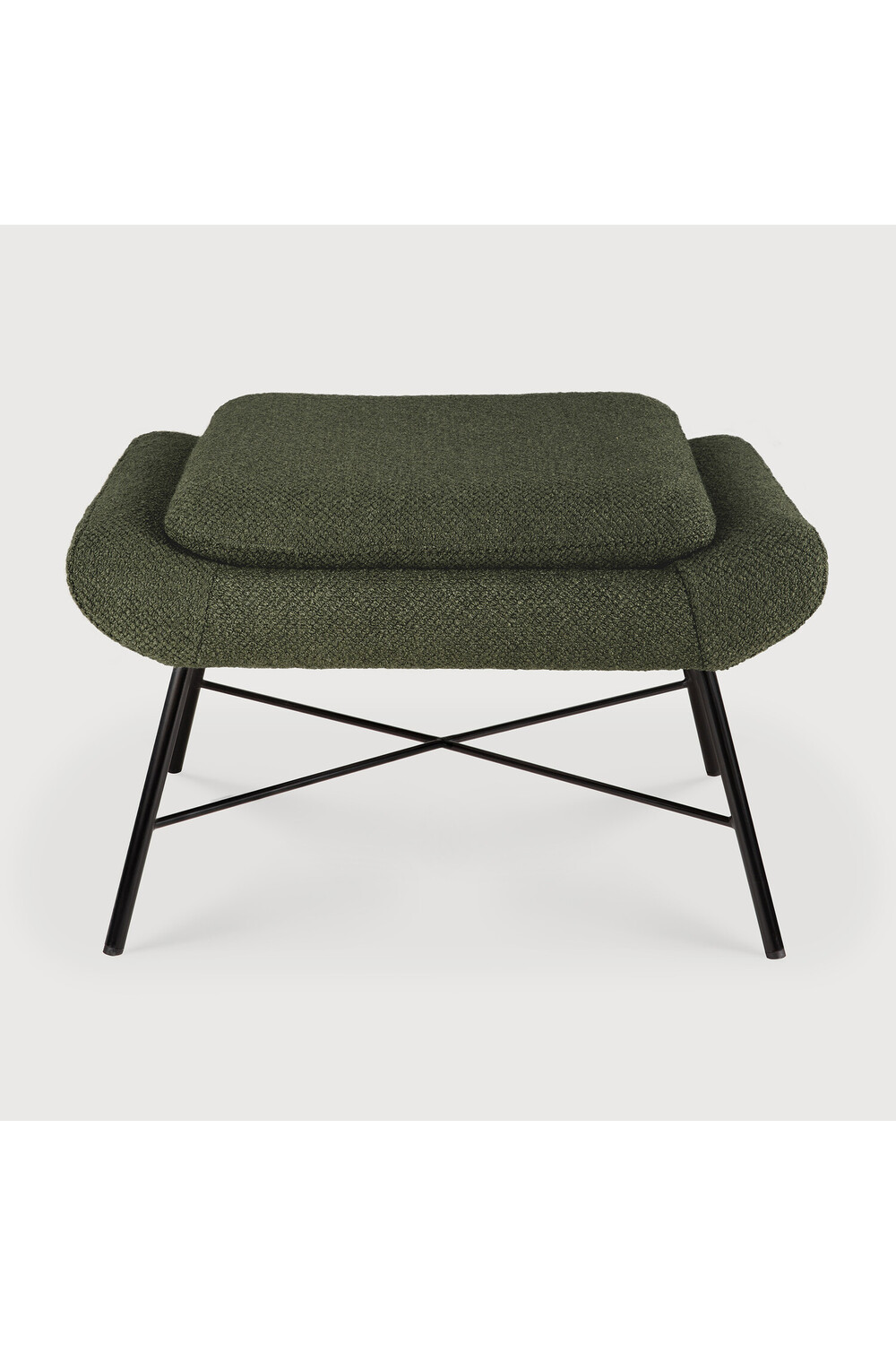 50's Inspired Upholstered Footstool | Ethnicraft Barrow