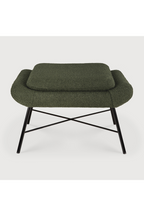 50's Inspired Upholstered Footstool | Ethnicraft Barrow