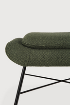50's Inspired Upholstered Footstool | Ethnicraft Barrow