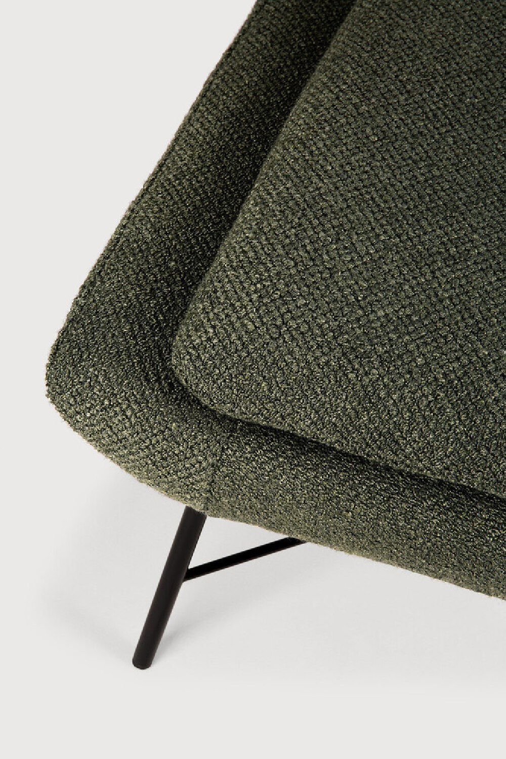 50's Inspired Upholstered Footstool | Ethnicraft Barrow