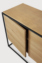 2-Door Wooden Oak Sideboard | Ethnicraft Monolit