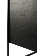 2-Door Wooden Black Oak Sideboard | Ethnicraft Monolit