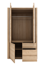 3-Door Oak Wood Wardrobe Cabinet | Ethnicraft Shadow
