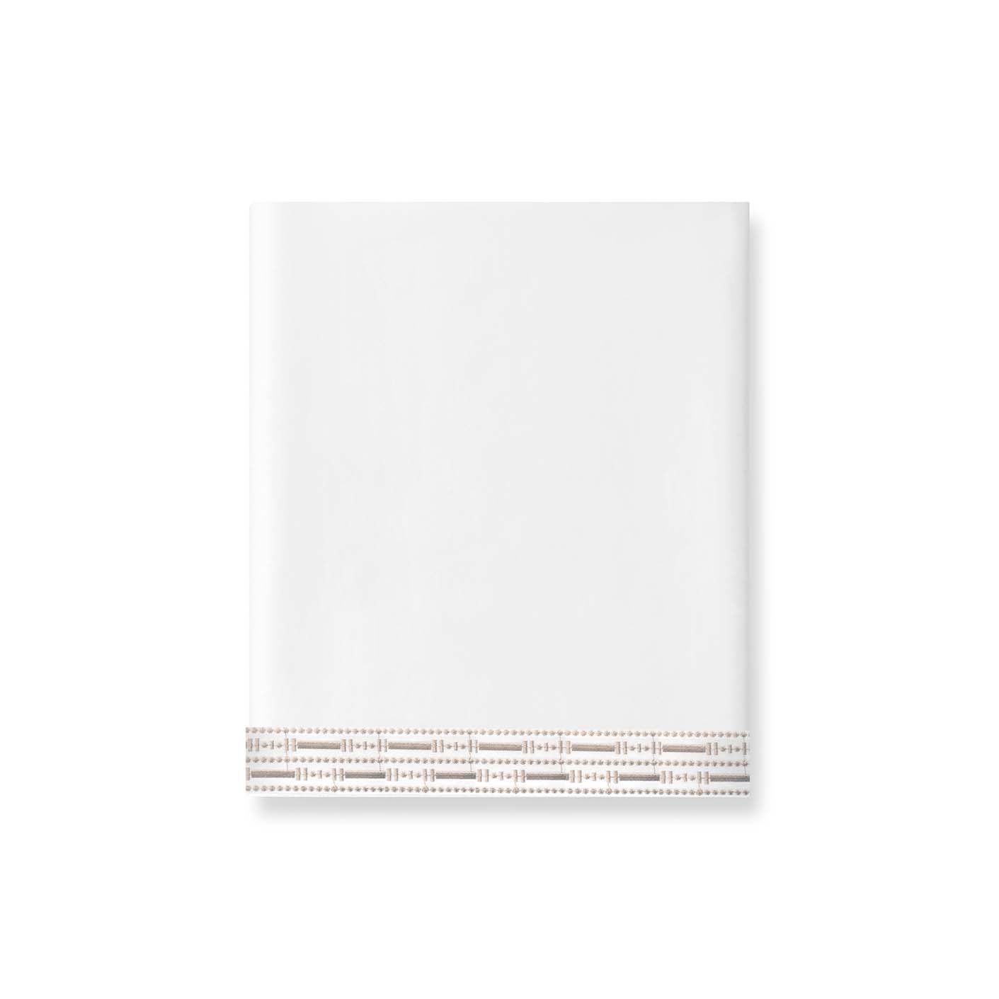 400TC Percale Embroidered Flat Sheet | Amalia Home Mem¨®ria