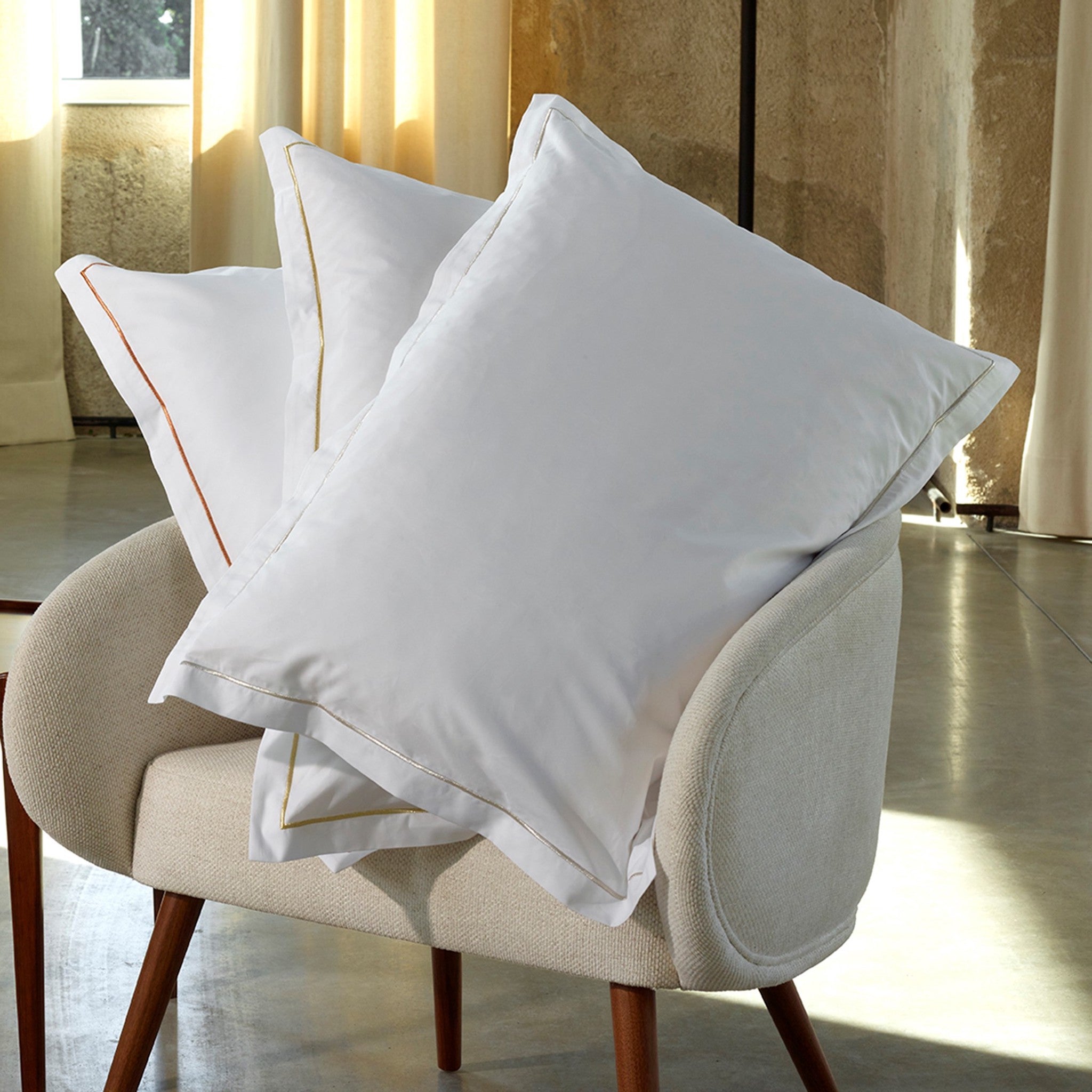 800TC Percale Bordered Euro Sham | Amalia Home Gard¨¦nia