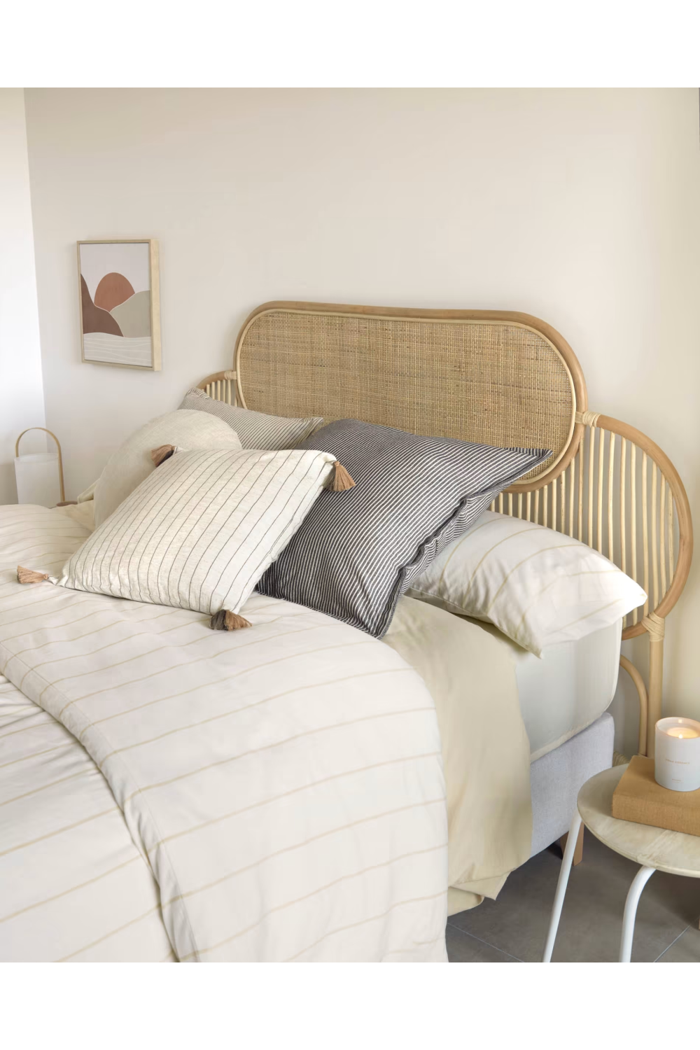 (Open box) Natural Weaved Rattan Queen Headboard 67 | La Forma Lalita