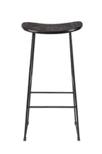 (Open Box) Wood Saddle Bar Stool | DF Tangle