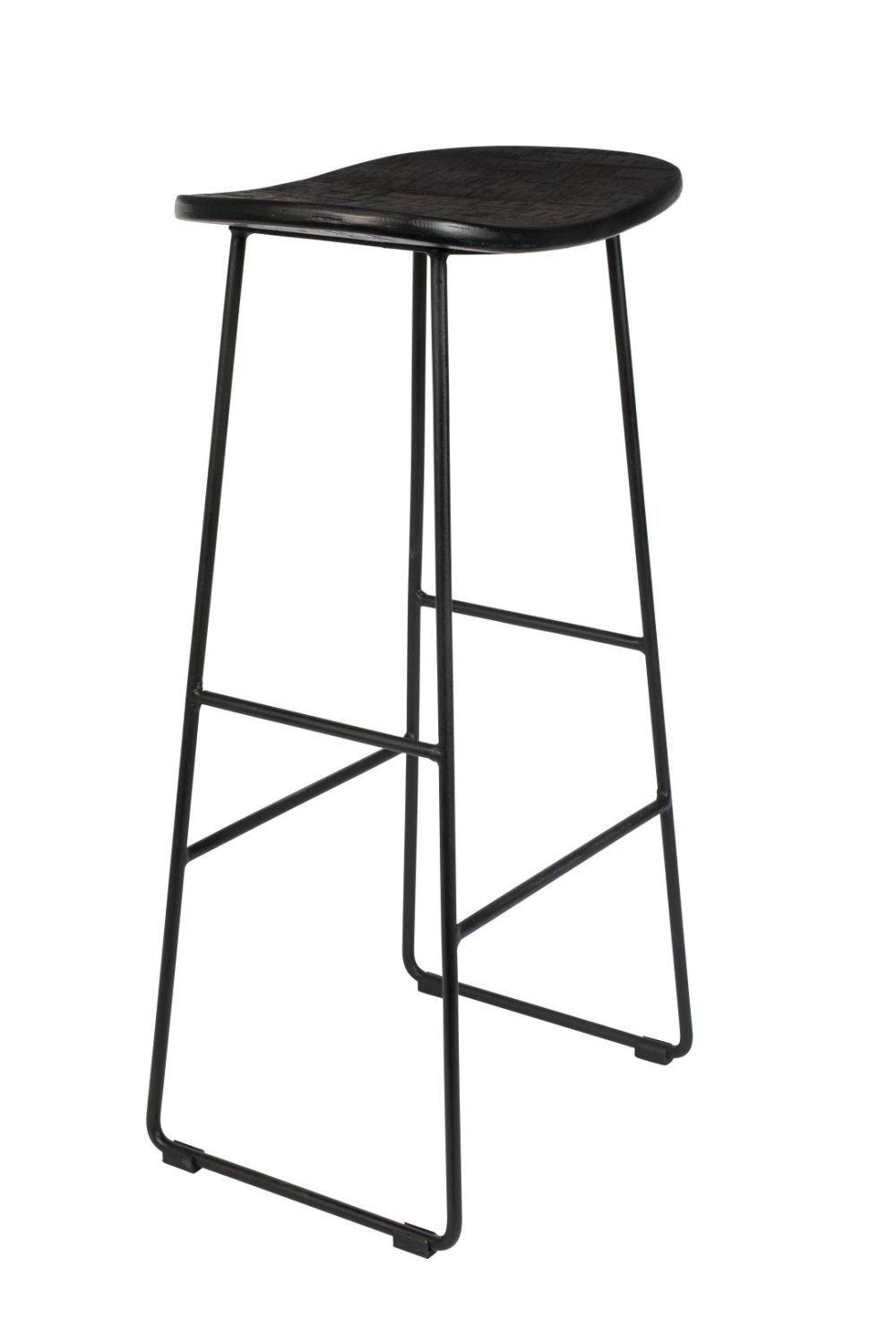 (Open Box) Wood Saddle Bar Stool | DF Tangle