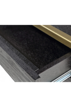 2-Drawer Brass Bedside Table | Liang & Eimil Rivoli