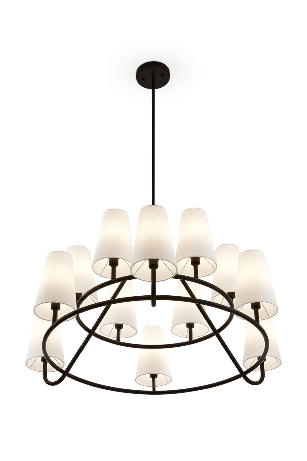 12 Conincal Shades Chandelier | Liang & Eimil Gildan
