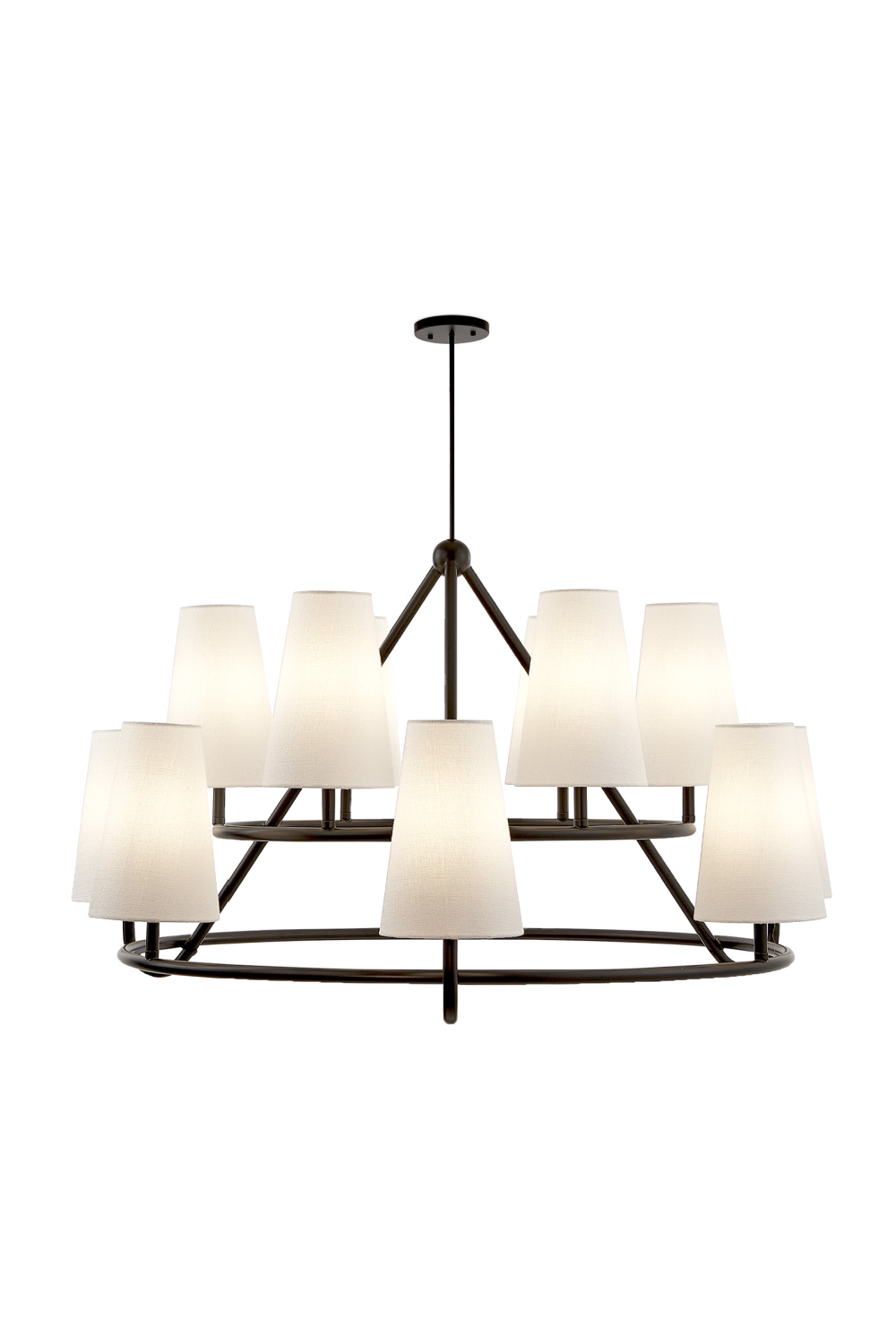 12 Conincal Shades Chandelier | Liang & Eimil Gildan