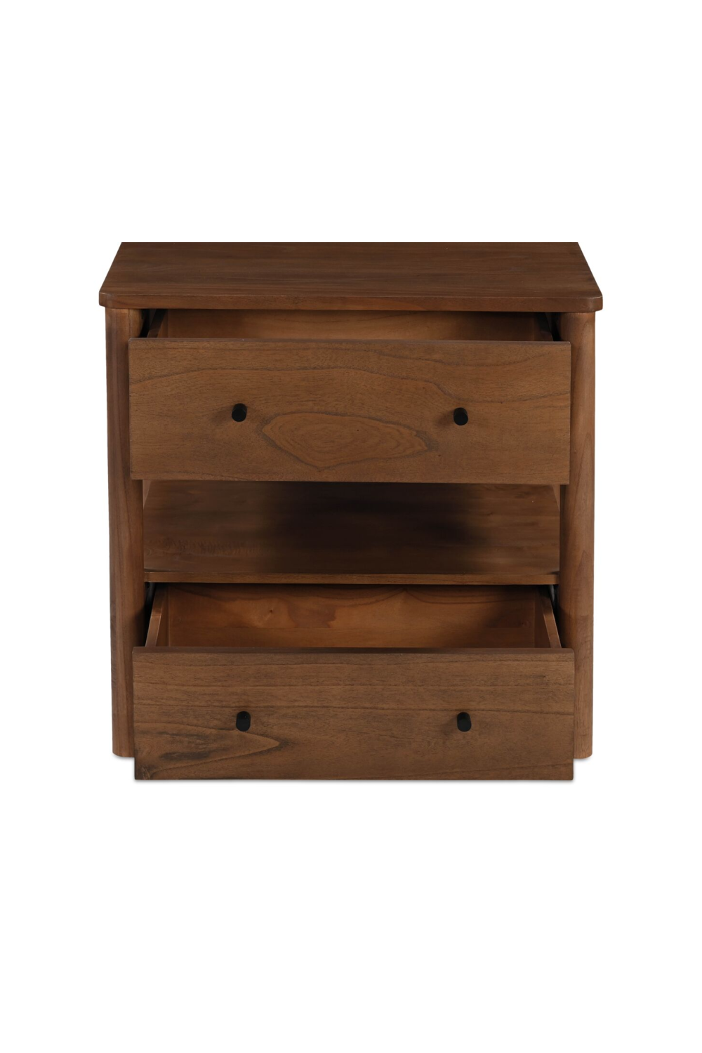 2-Drawer Wooden Charging Nightstand | Novi Living Lottie