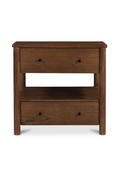 2-Drawer Wooden Charging Nightstand | Novi Living Lottie