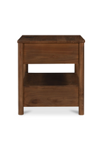 2-Drawer Wooden Charging Nightstand | Novi Living Lottie