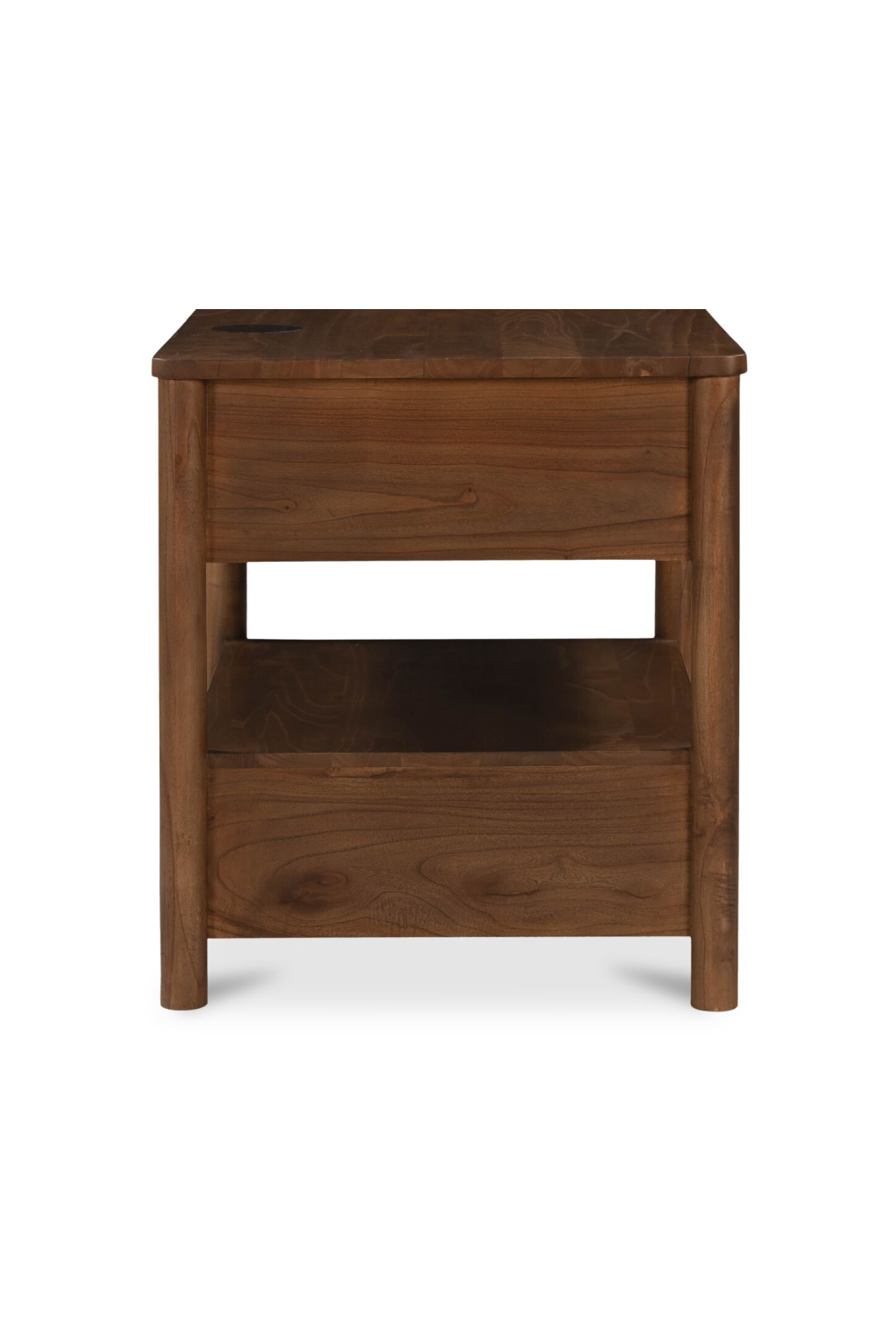 2-Drawer Wooden Charging Nightstand | Novi Living Lottie