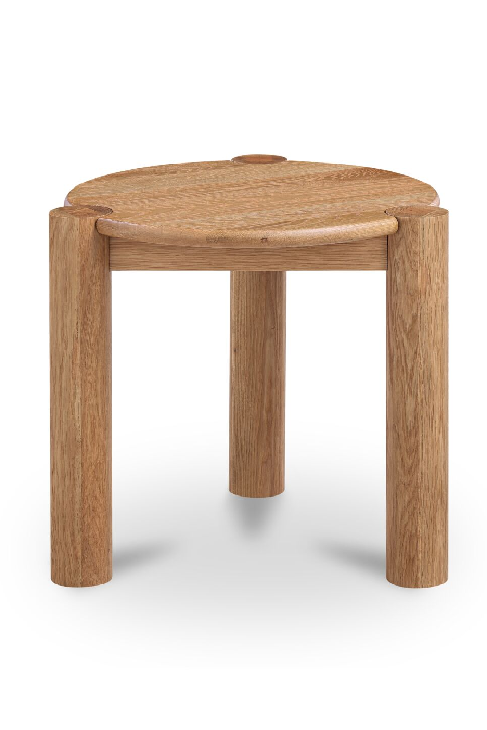 3-Legged Solid Oak Side Table | Novi Living Jack