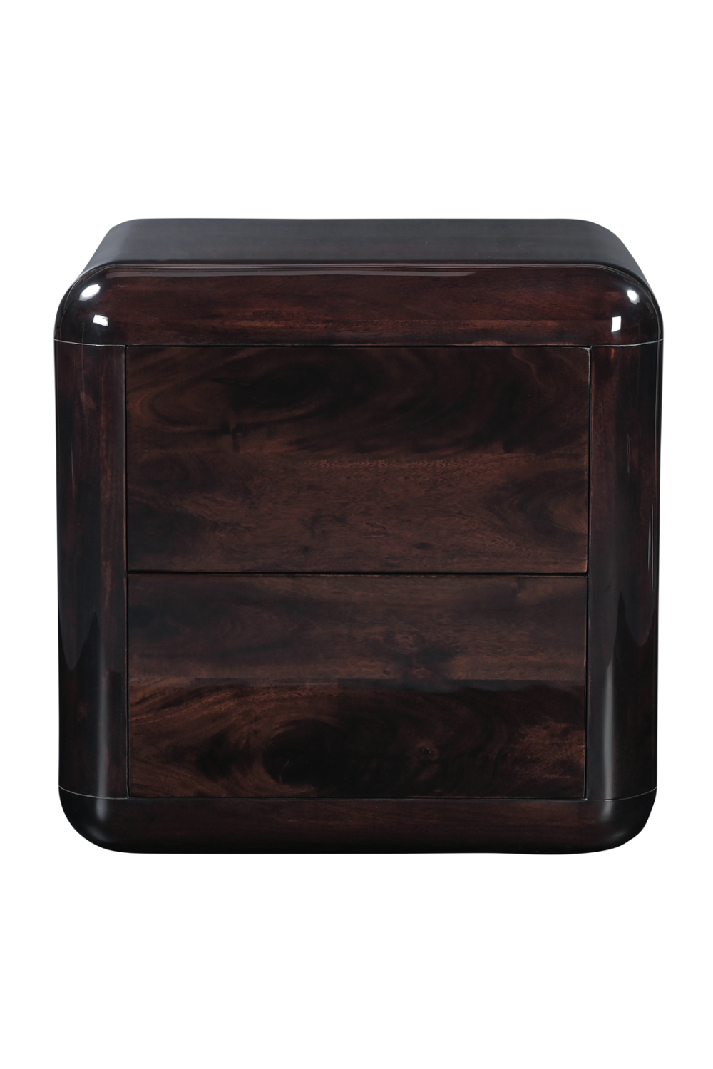 2-Drawer Brown Acacia Nightstand | Novi Living Rory