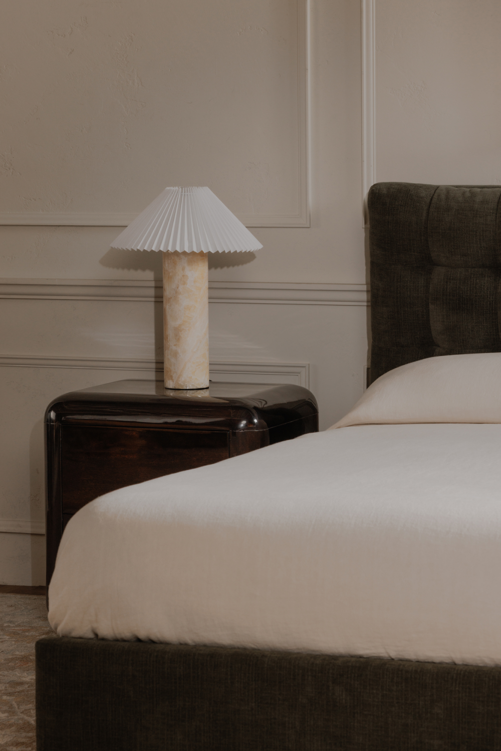 2-Drawer Brown Acacia Nightstand | Novi Living Rory