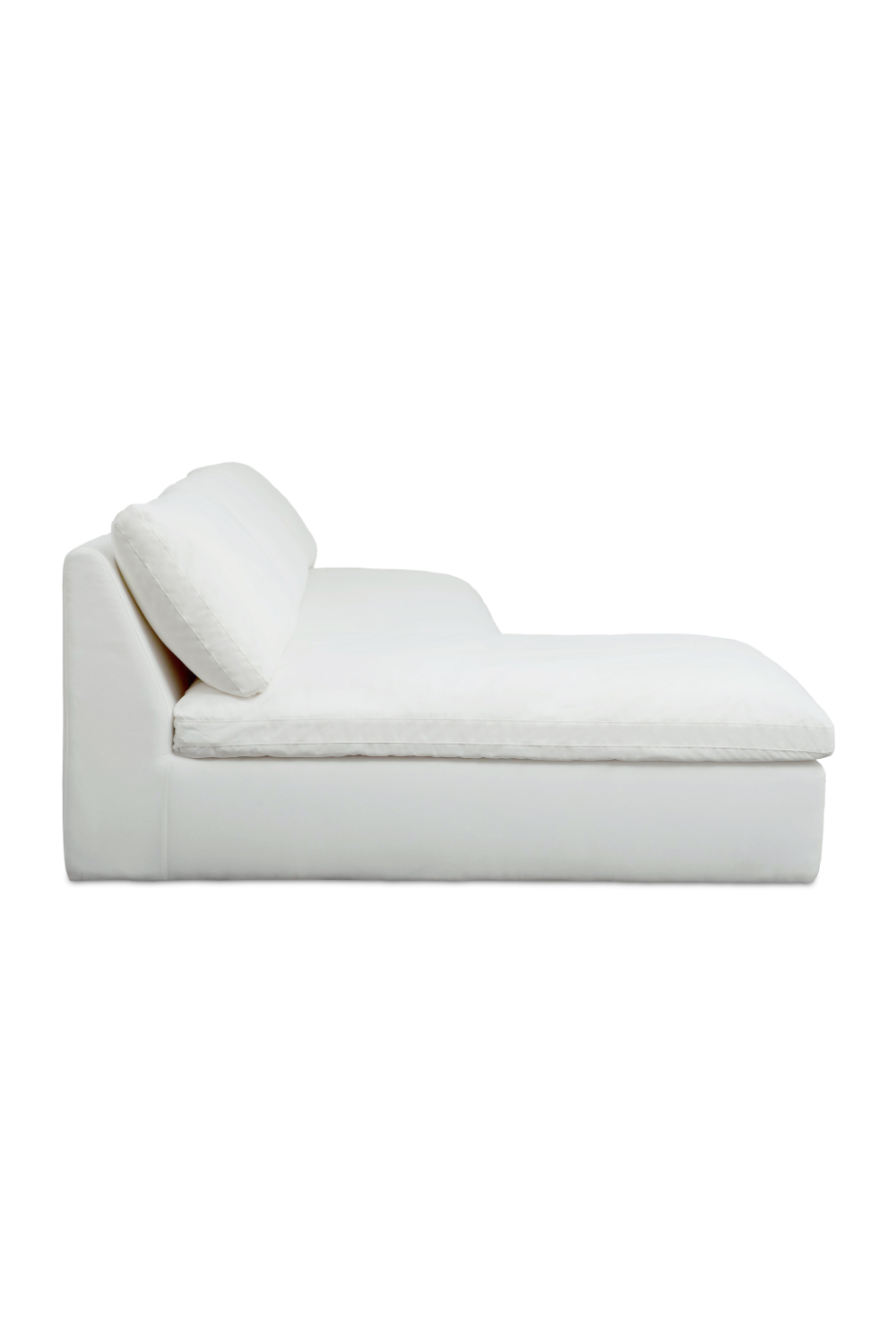 2-Piece White Outdoor Modular Sofa | Novi Living Miles