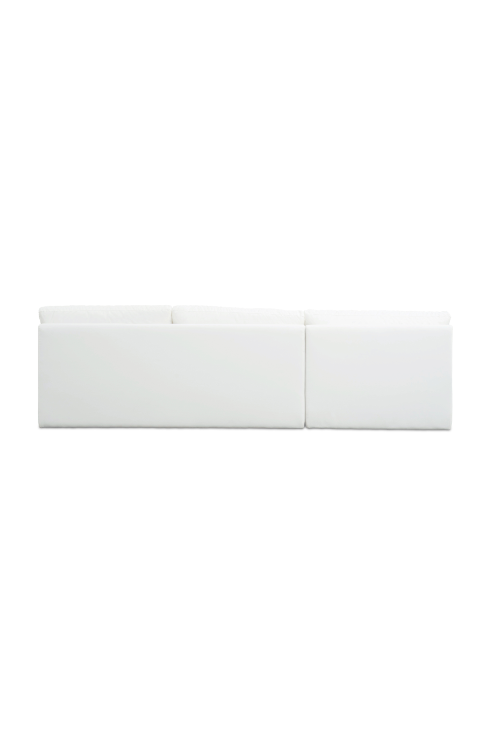 2-Piece White Outdoor Modular Sofa | Novi Living Miles